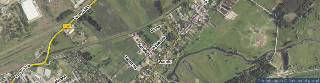 Zdjęcie satelitarne Widokowa ul.